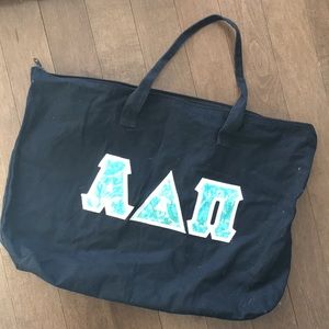 Alpha Delta Pi ADPi Lilly Pulitzer tote bag